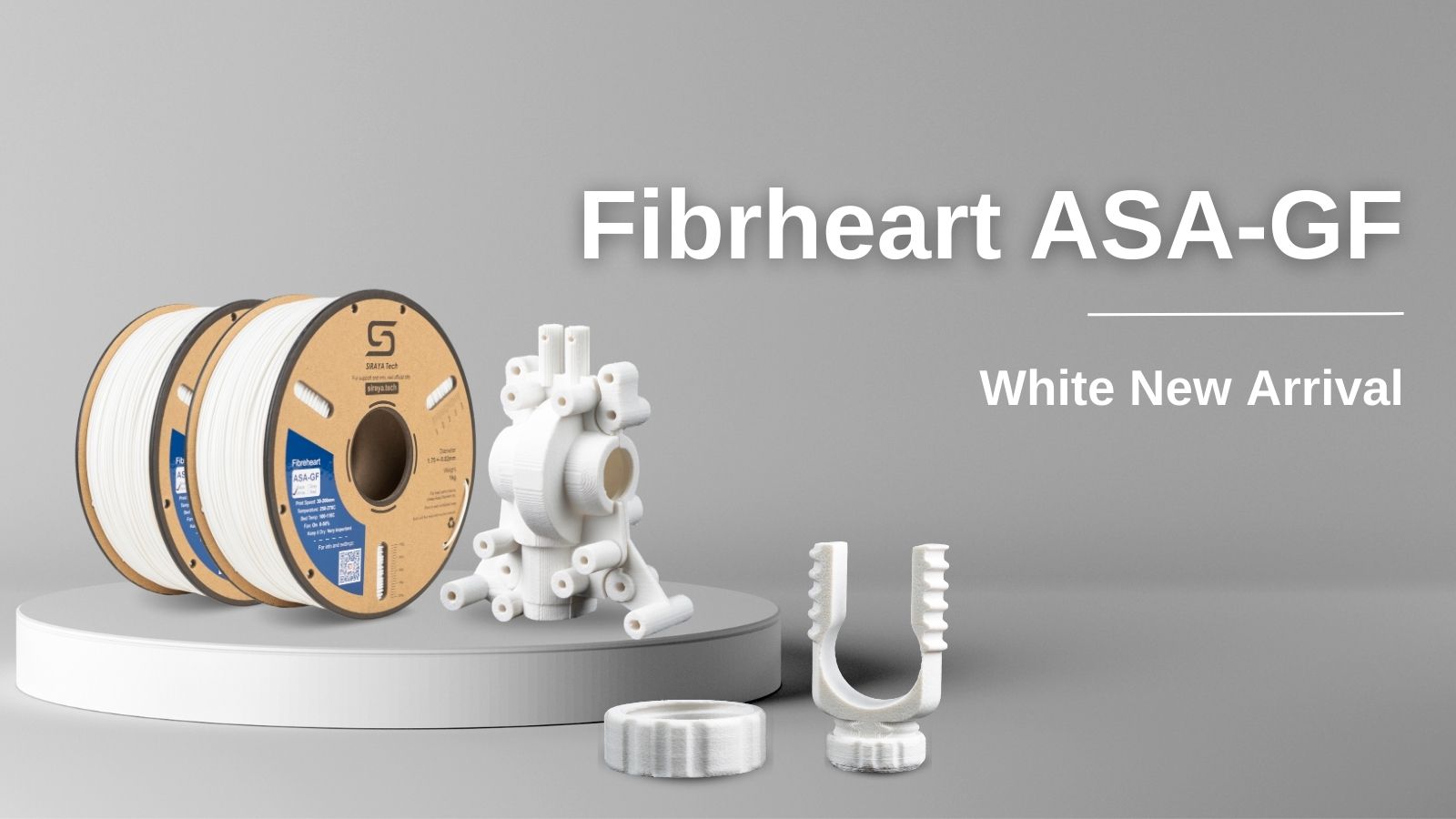 Siraya Tech Fibreheat ASA-GF Whiteのご紹介: 屋外や高性能 Siraya Tech Fibreheat ASA-GF Whiteのご紹介: 屋外や高性能