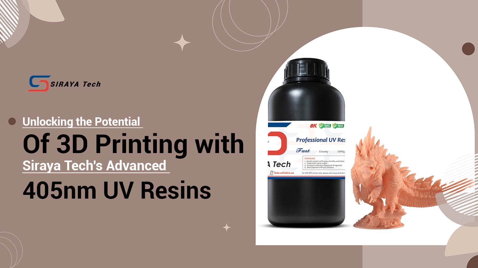 Unlocking the Potential of 3D Printing with Siraya Tech's Advanced 405nm UV Resins