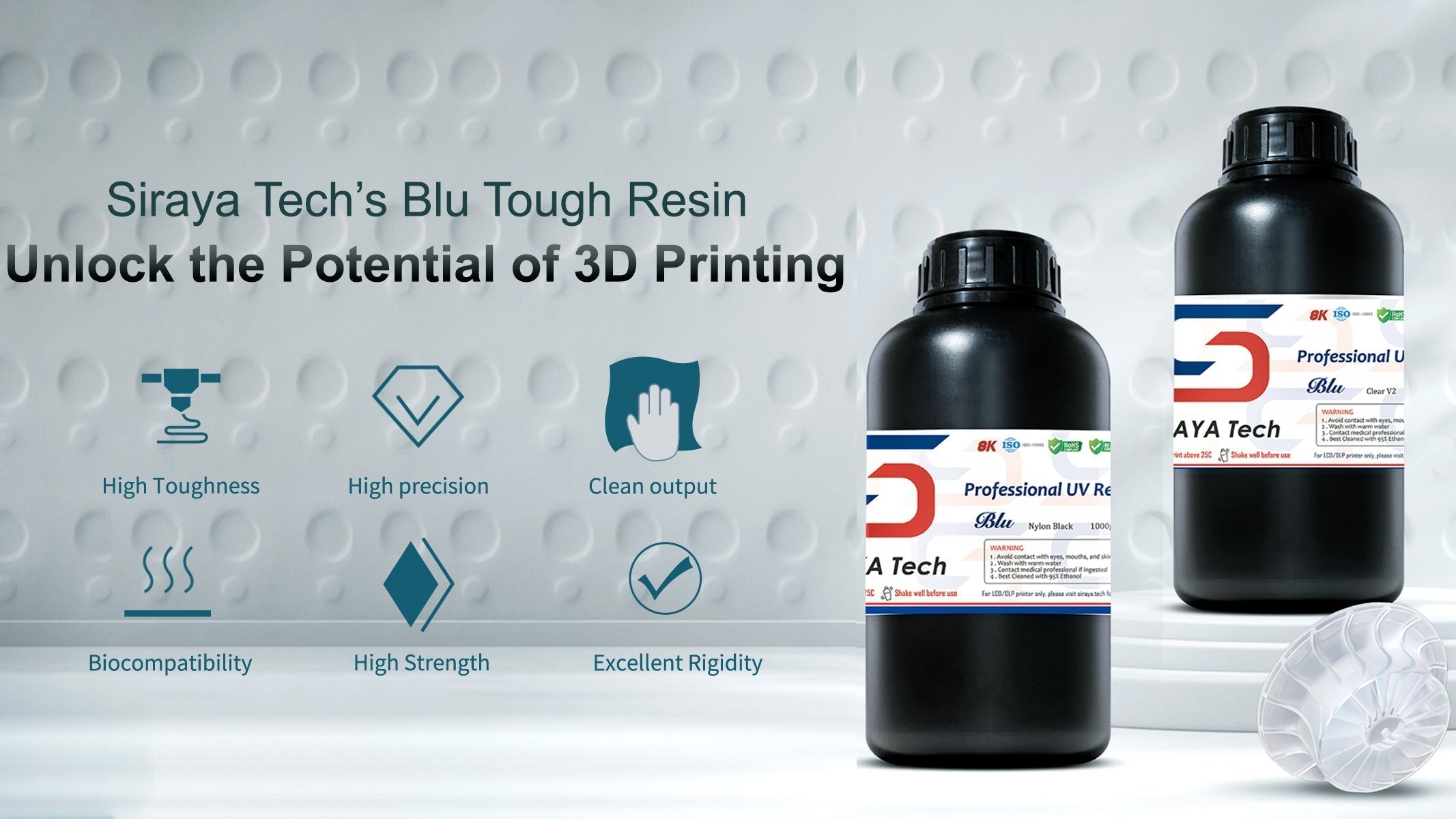Blu Tough engineering 3D uv resin