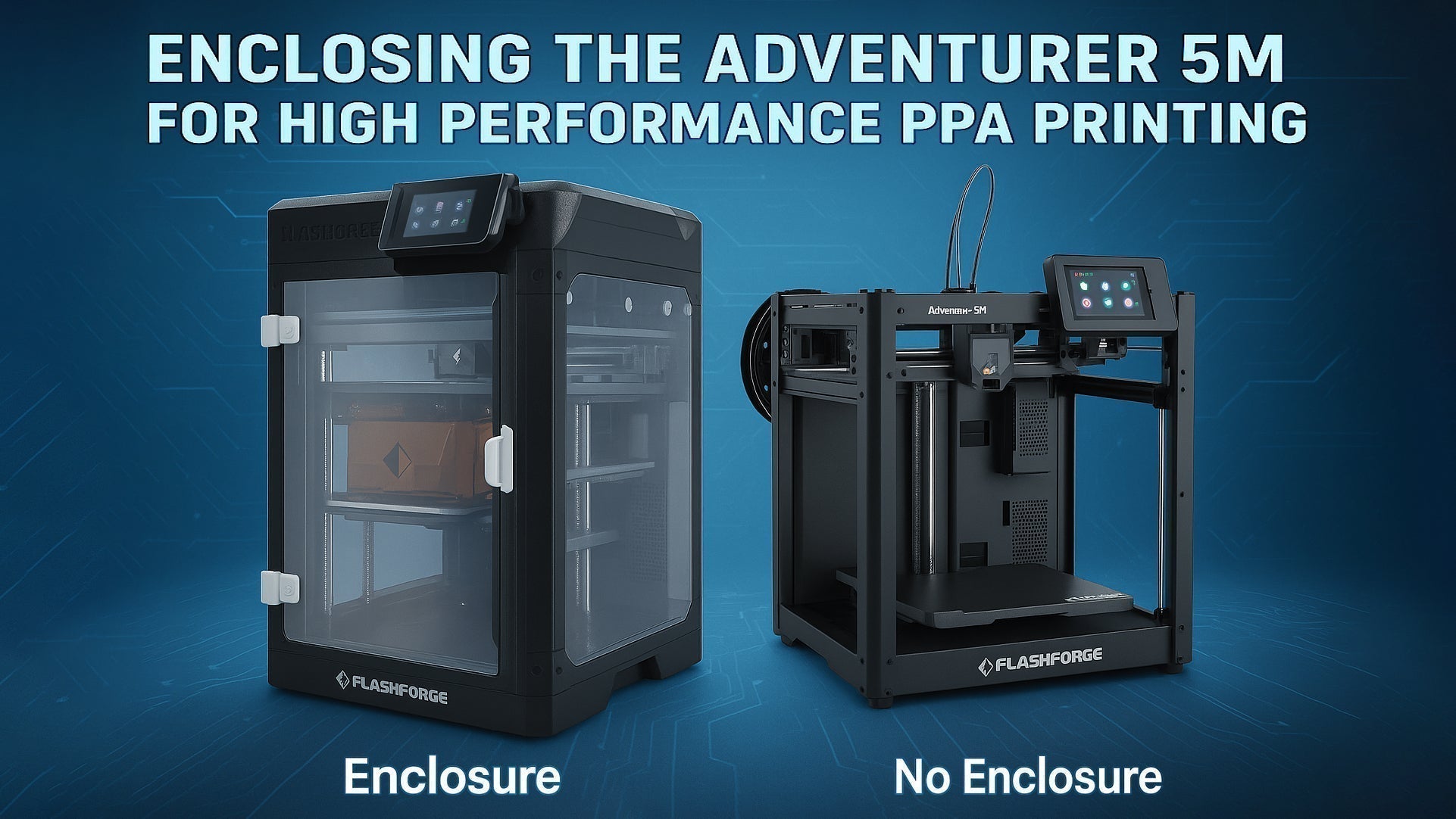 Cover Flashforge adventurer 5M printer enclosure kit