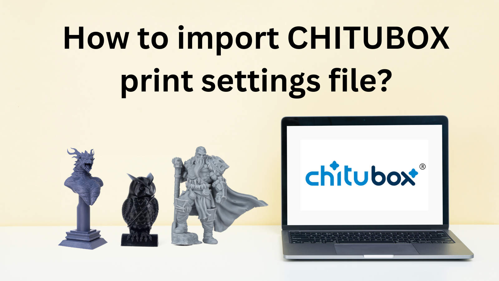 How to import CHITUBOX print settings file?