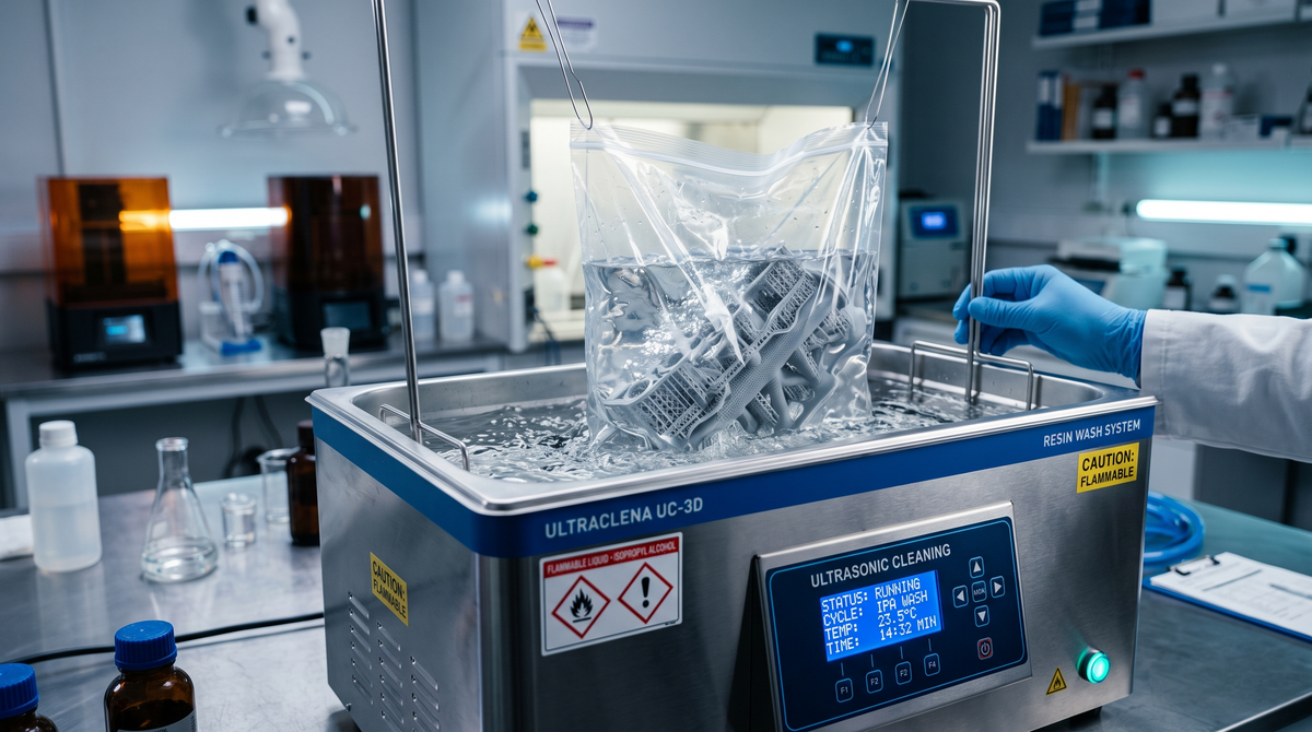 How to safely use solvent (IPA/Ethanol) with Ultrasonic Cleaner