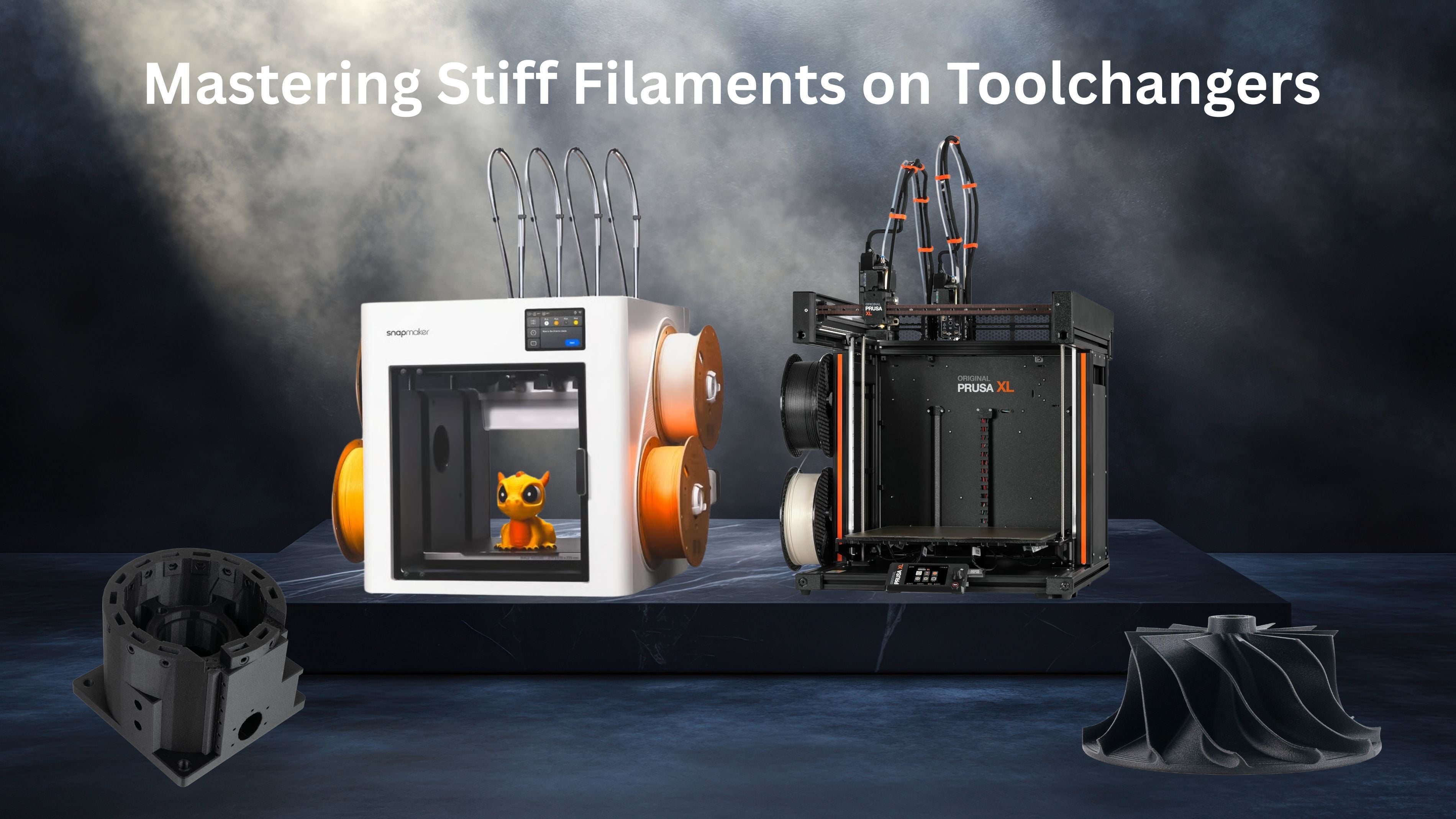 Mastering Stiff Filaments on Toolchangers: The Snapmaker U1 & Prusa XL