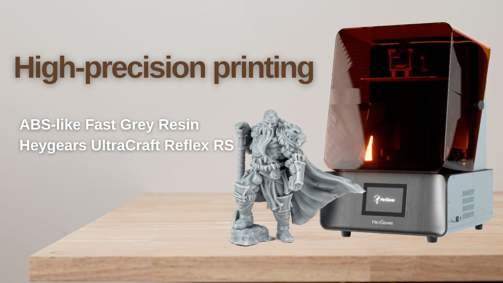 Heygears Reflex RSでSiraya Tech ABS-like Fast Greyを使用した3Dプリント
