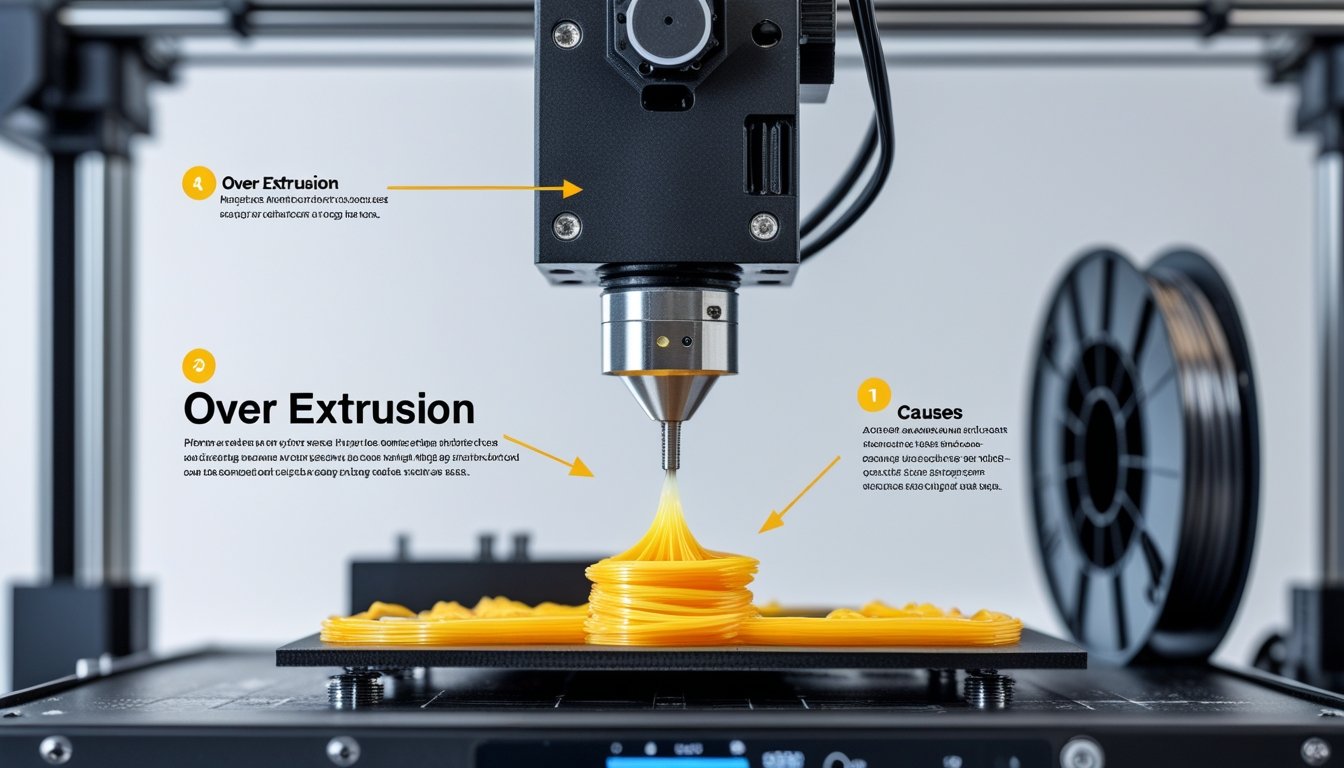 over extrusion 3d print