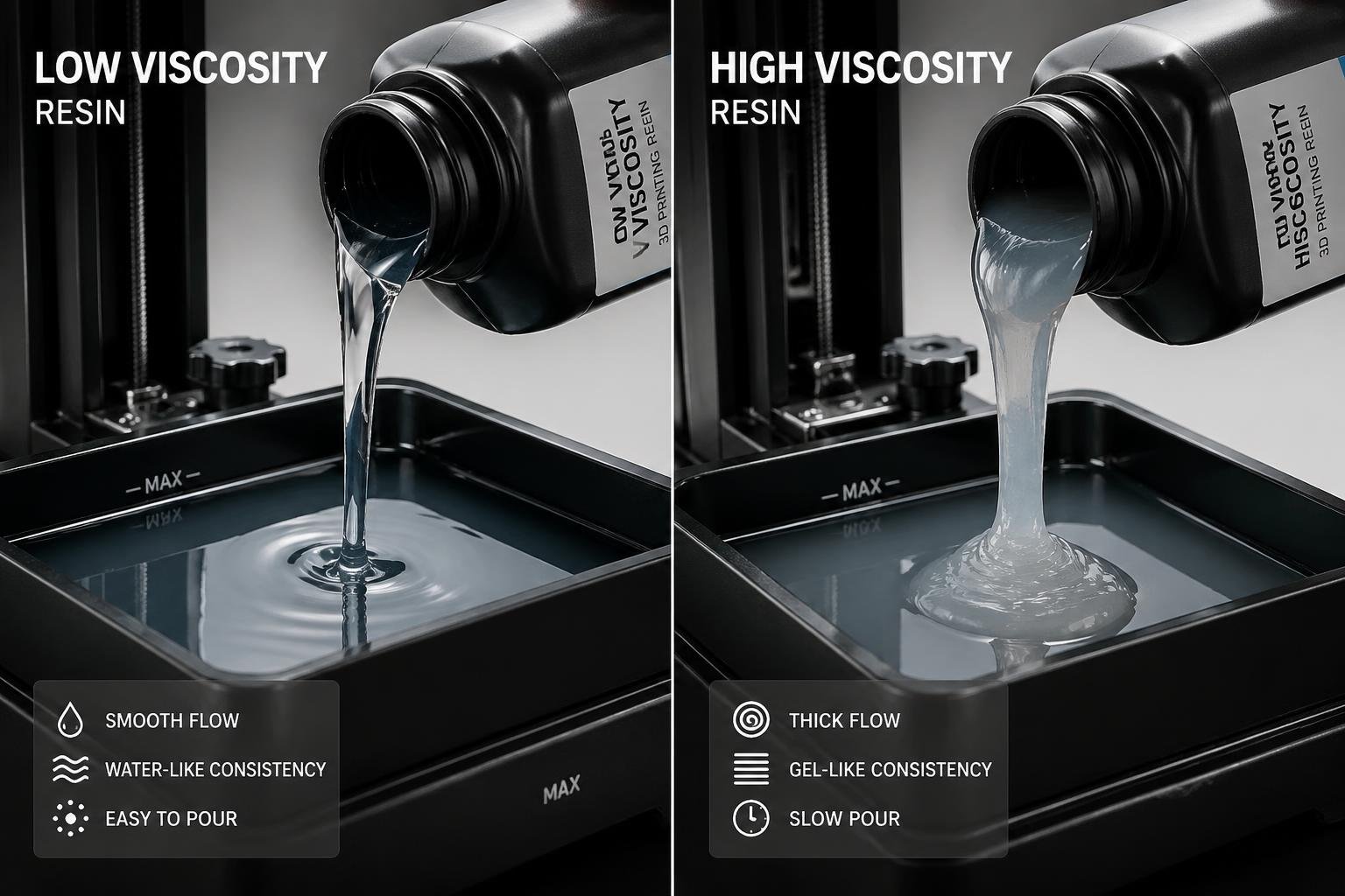 low viscosity vs high viscosity resin