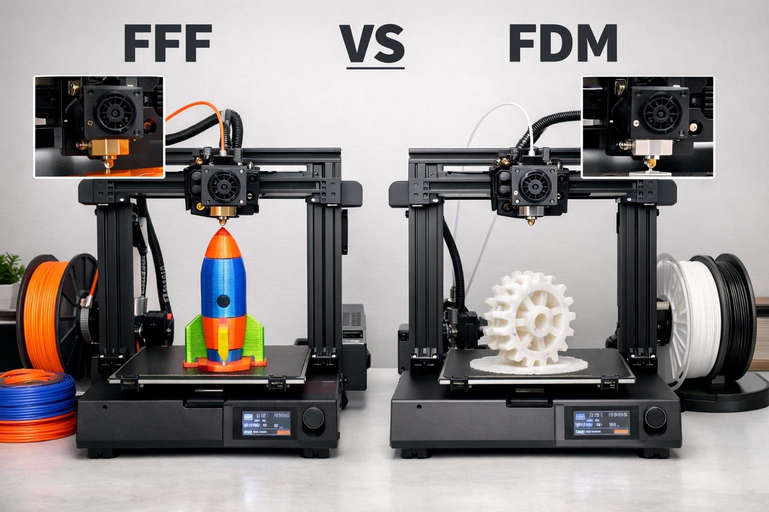 Fused Filament Fabrication vs FDM
