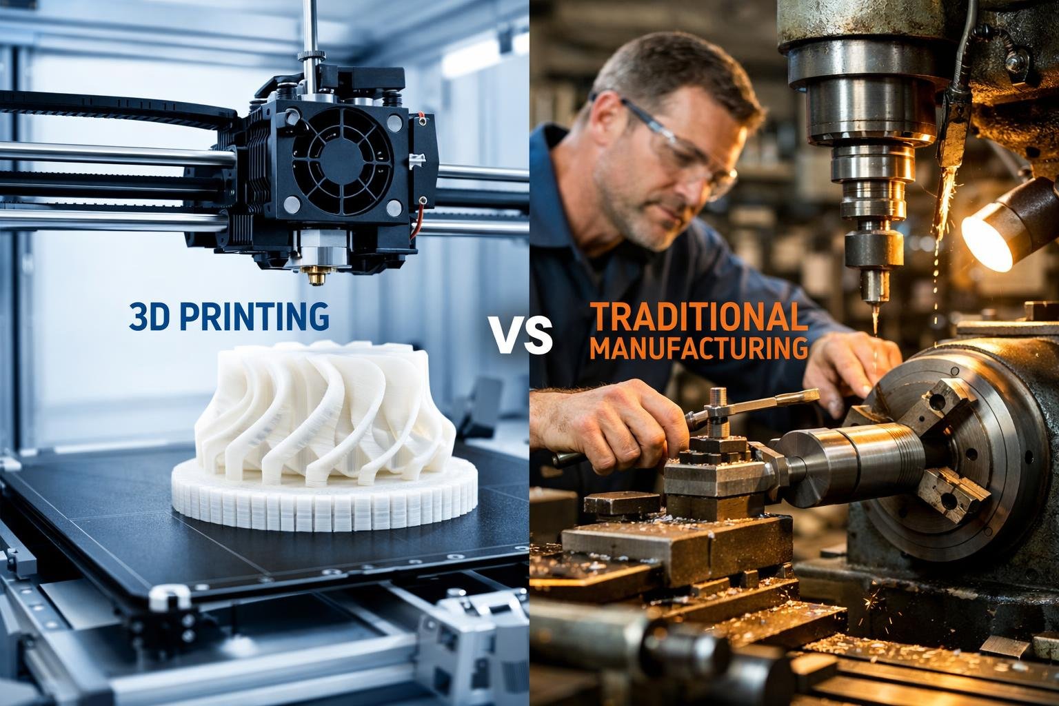 3D Printing vs Traditional Manufacturing: Which to Choose?