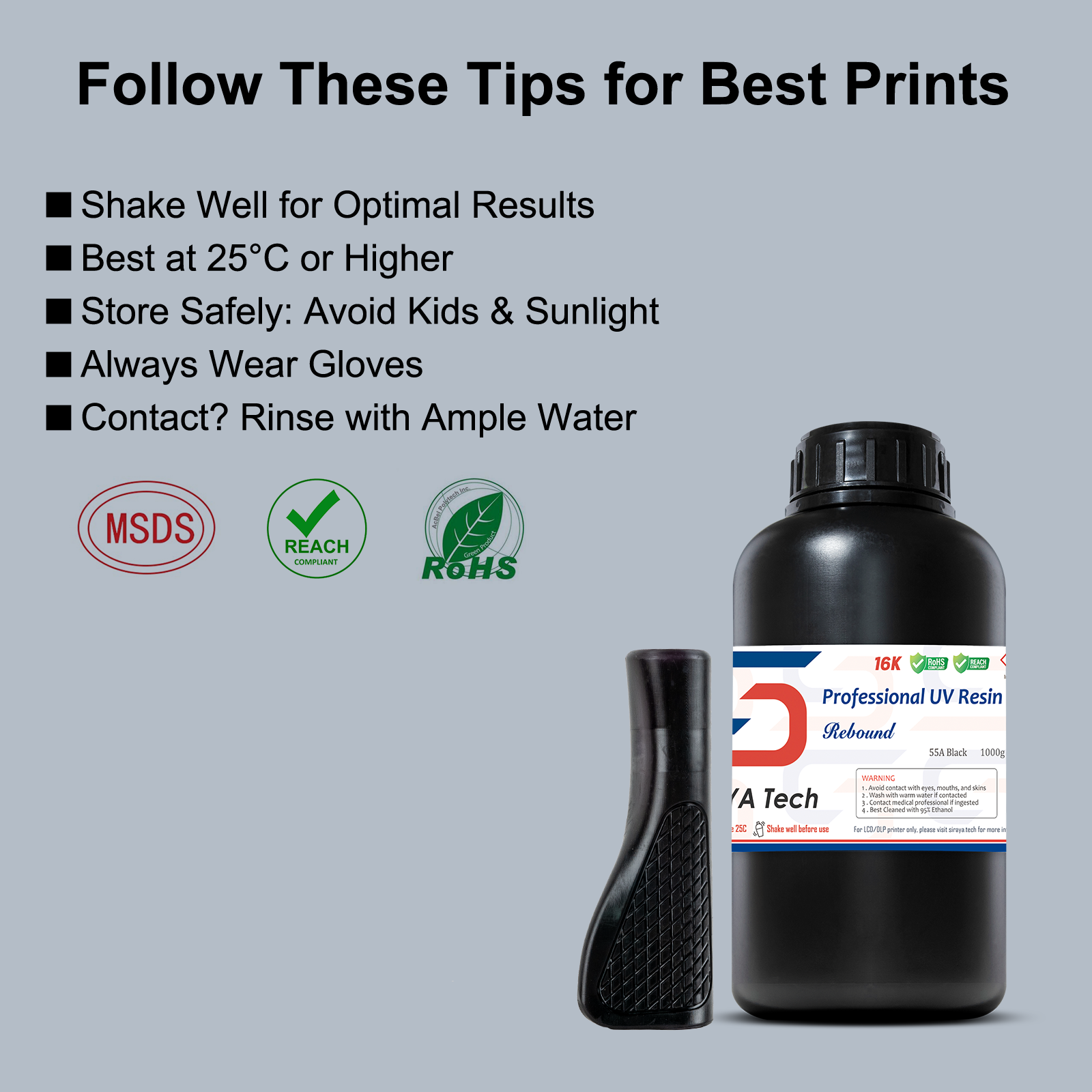 Rebound 55A -  Fast-Rebound 3D Printing Resin