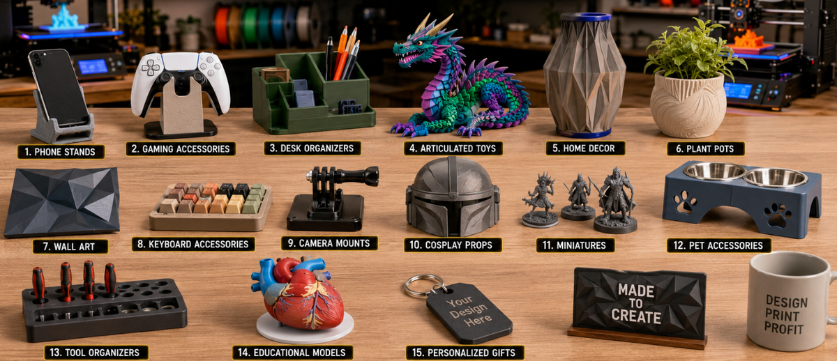 15 Most Profitable Things to 3D Print and Sell in 2026