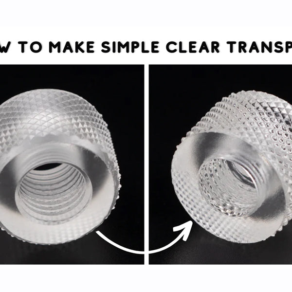 How to make Simple Clear more transparent after printing