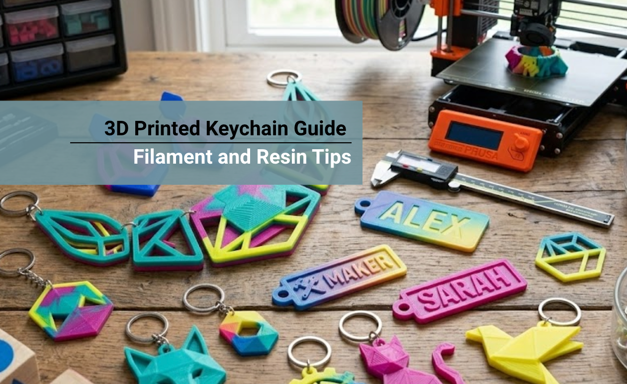 3D Printed Keychain Guide: Filament and Resin Tips