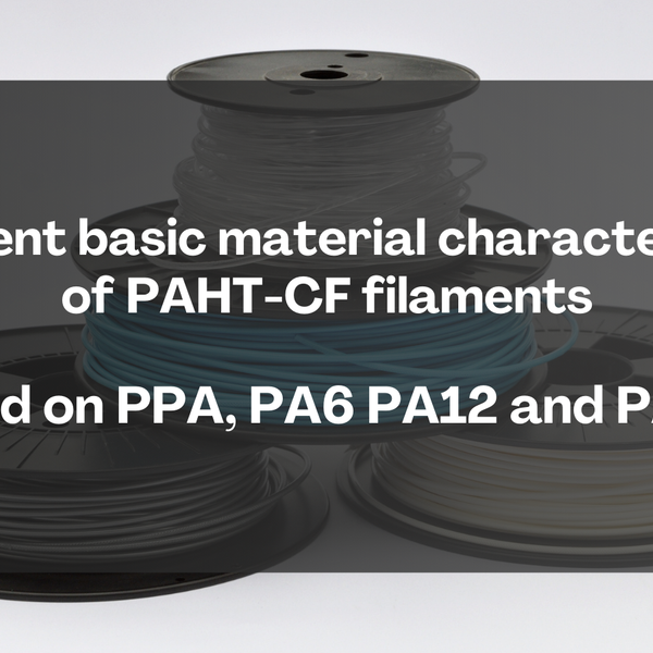 PAHTフィラメント材料の組成と性能の比較：PPA、PA6、PA12、PA612に基づく