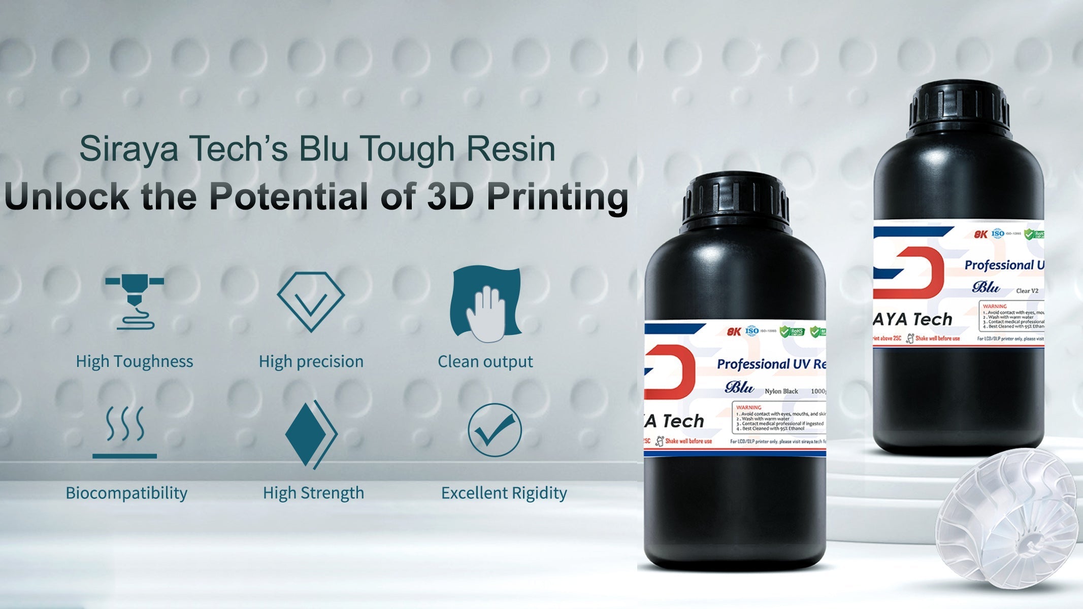 Blu Tough engineering 3D uv resin