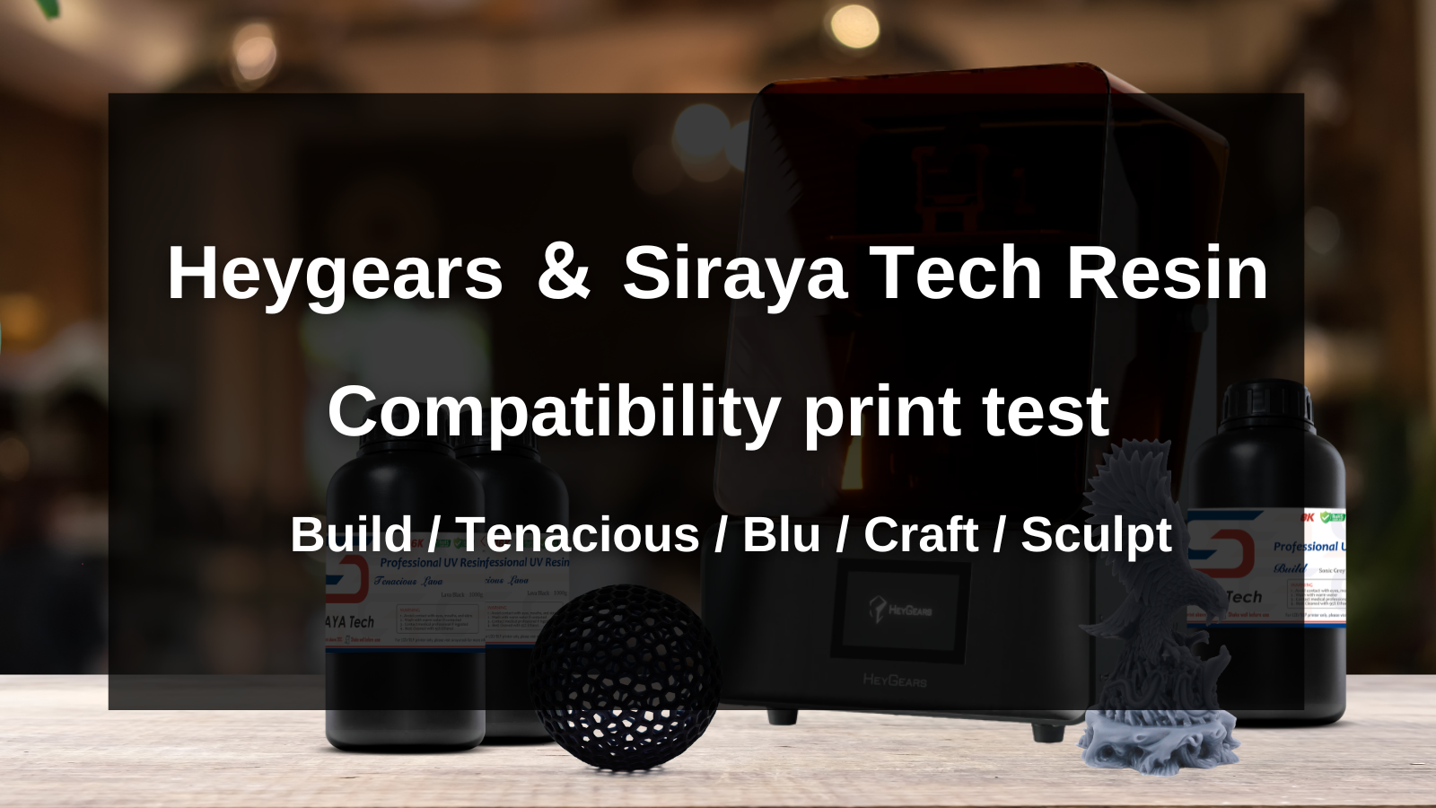 Print Siraya Tech Resin with Heygears reflex RX