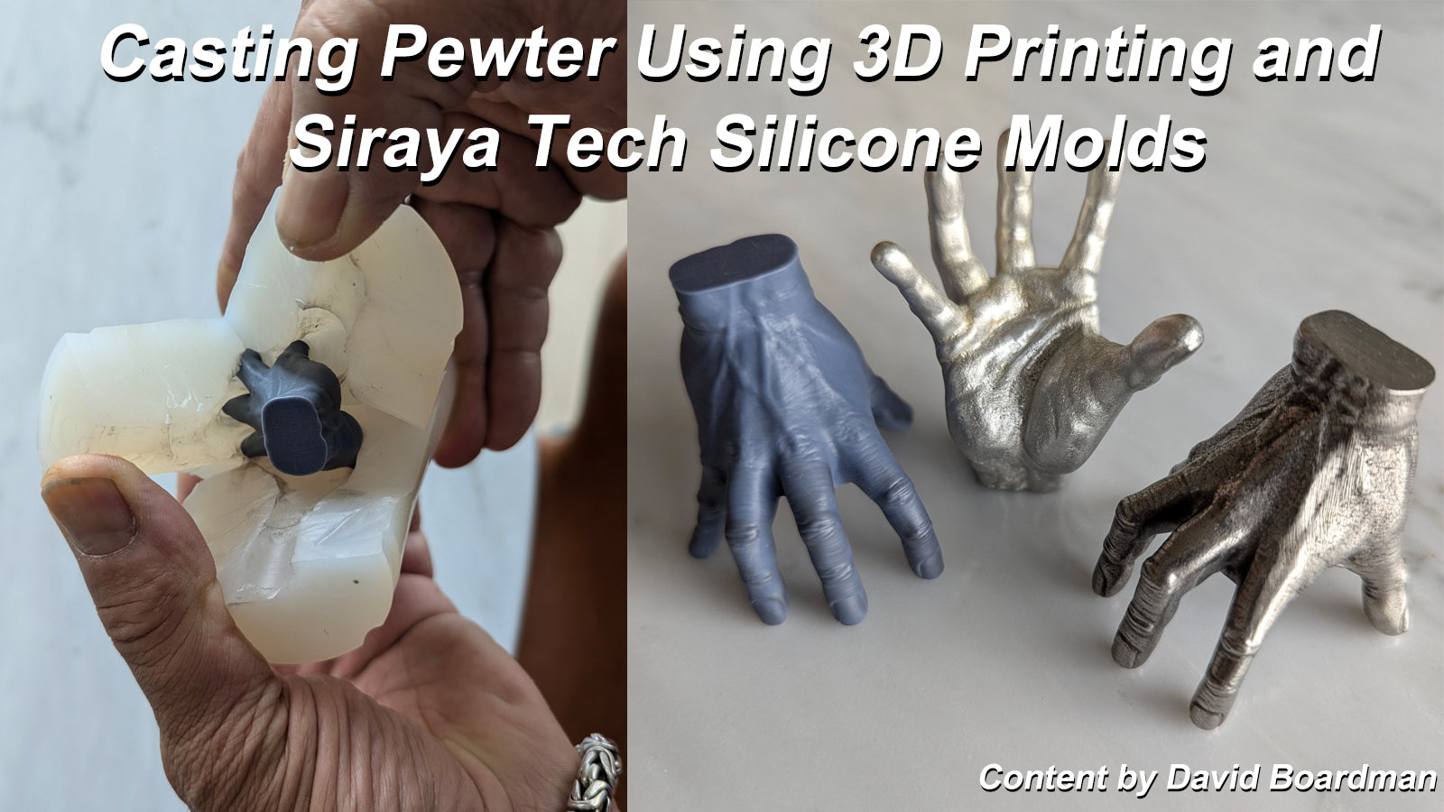 How to Cast Pewter Using 3D Printing and Siraya Tech Defiant 25 Silicone Mold