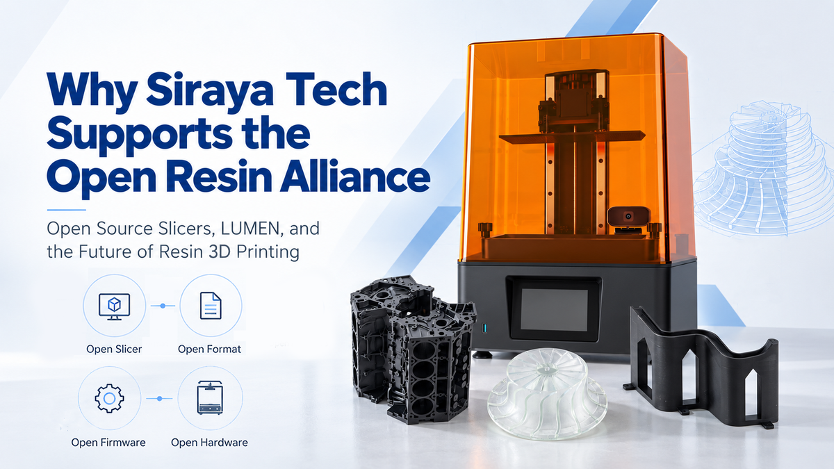 Why Siraya Tech Supports the Open Resin Alliance: Open Source Slicers, LUMEN, and the Future of Resin 3D Printing