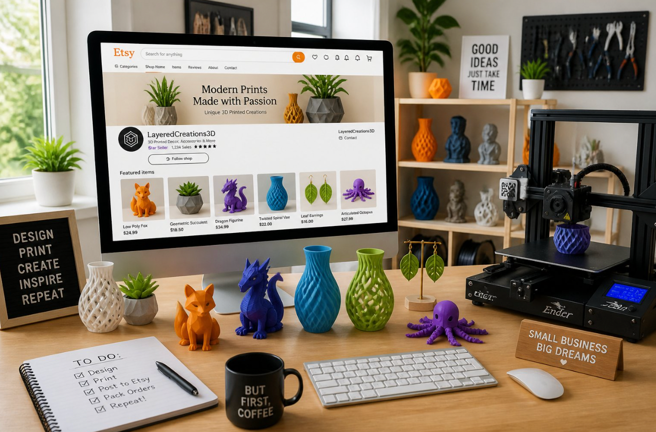 How to Sell 3D Prints on Etsy