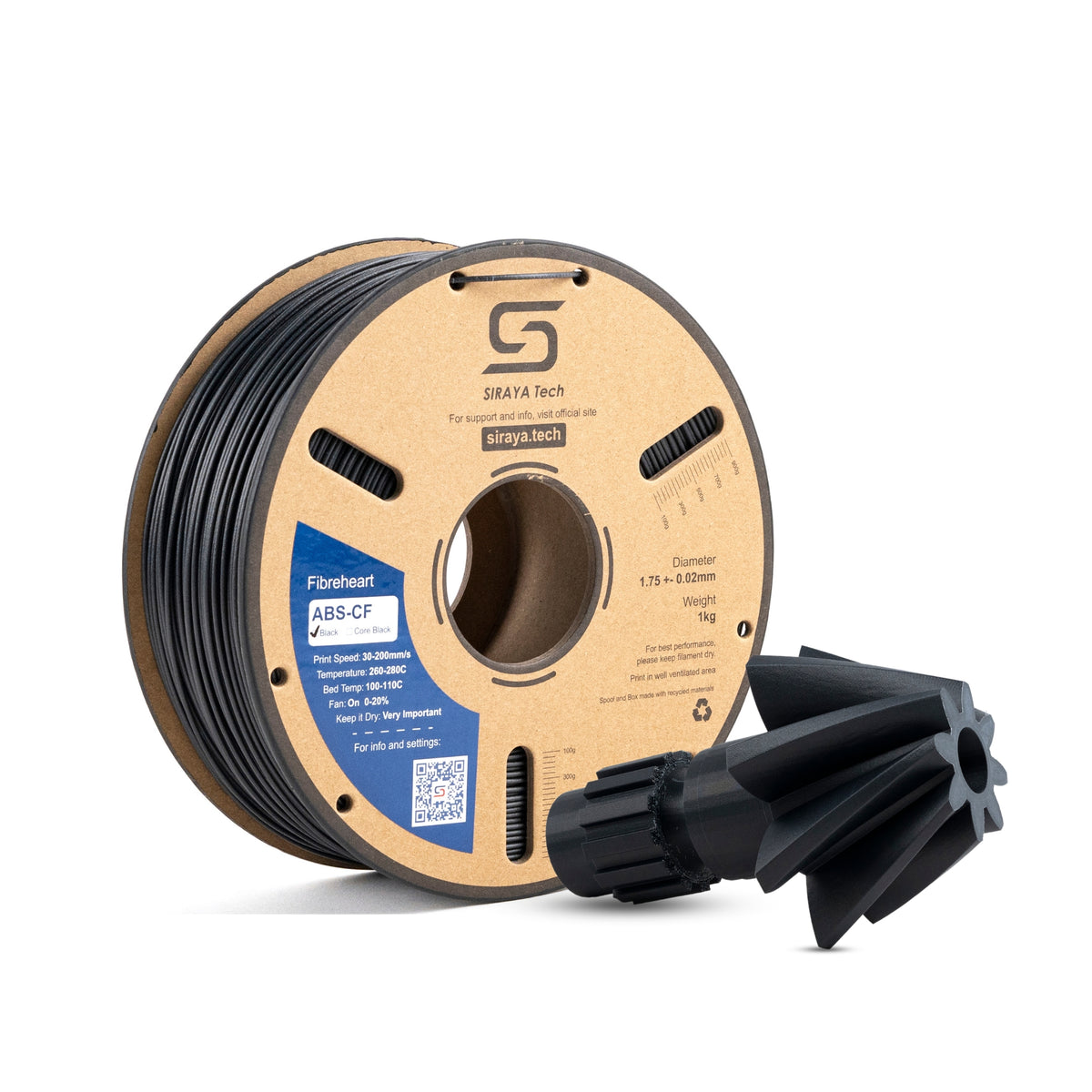 Siraya Tech FibreHeart ABS-CF 3D Printing Filament