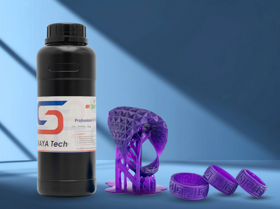 3D printed purple rings by Siraya Tech