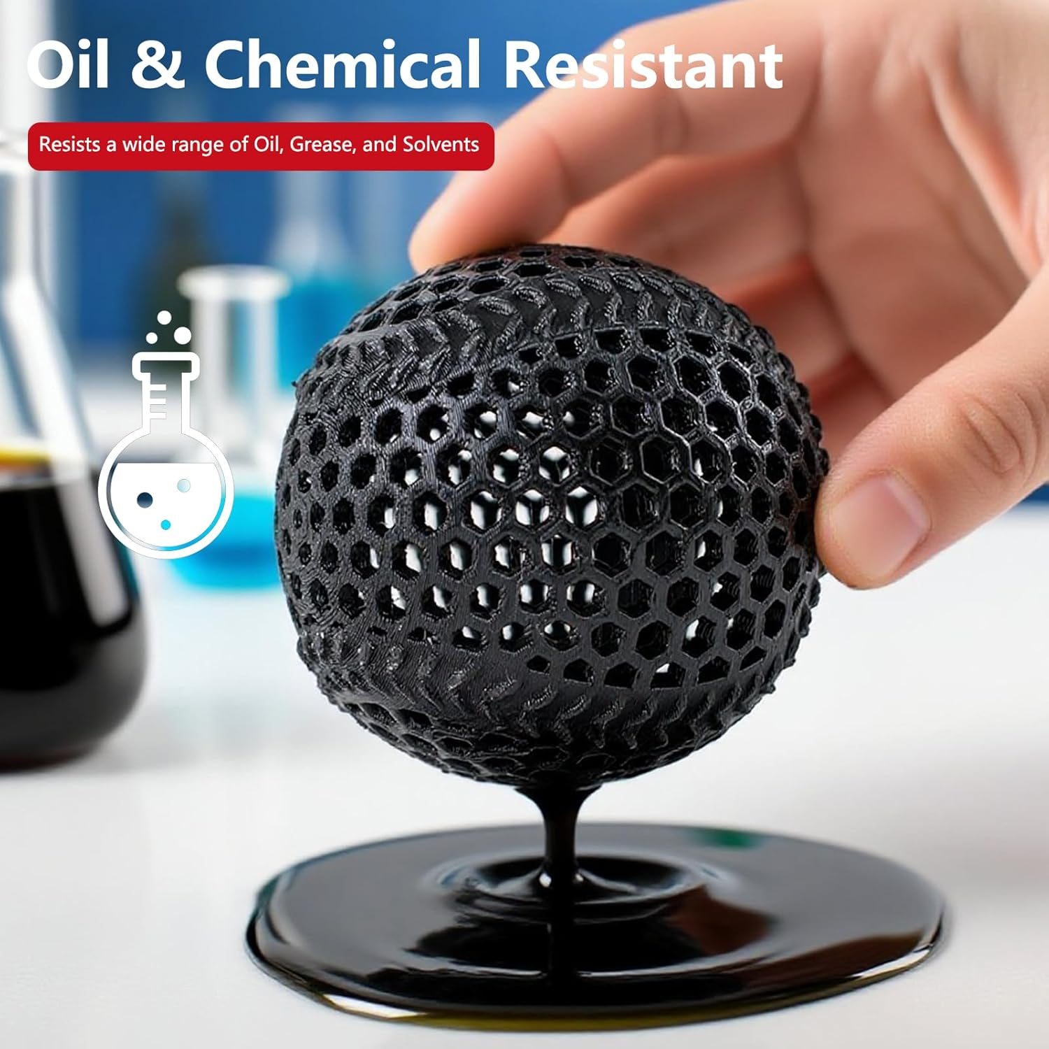 Fibreheart Rebound PEBA 95A Black Elastic filament (Surface graininess version)