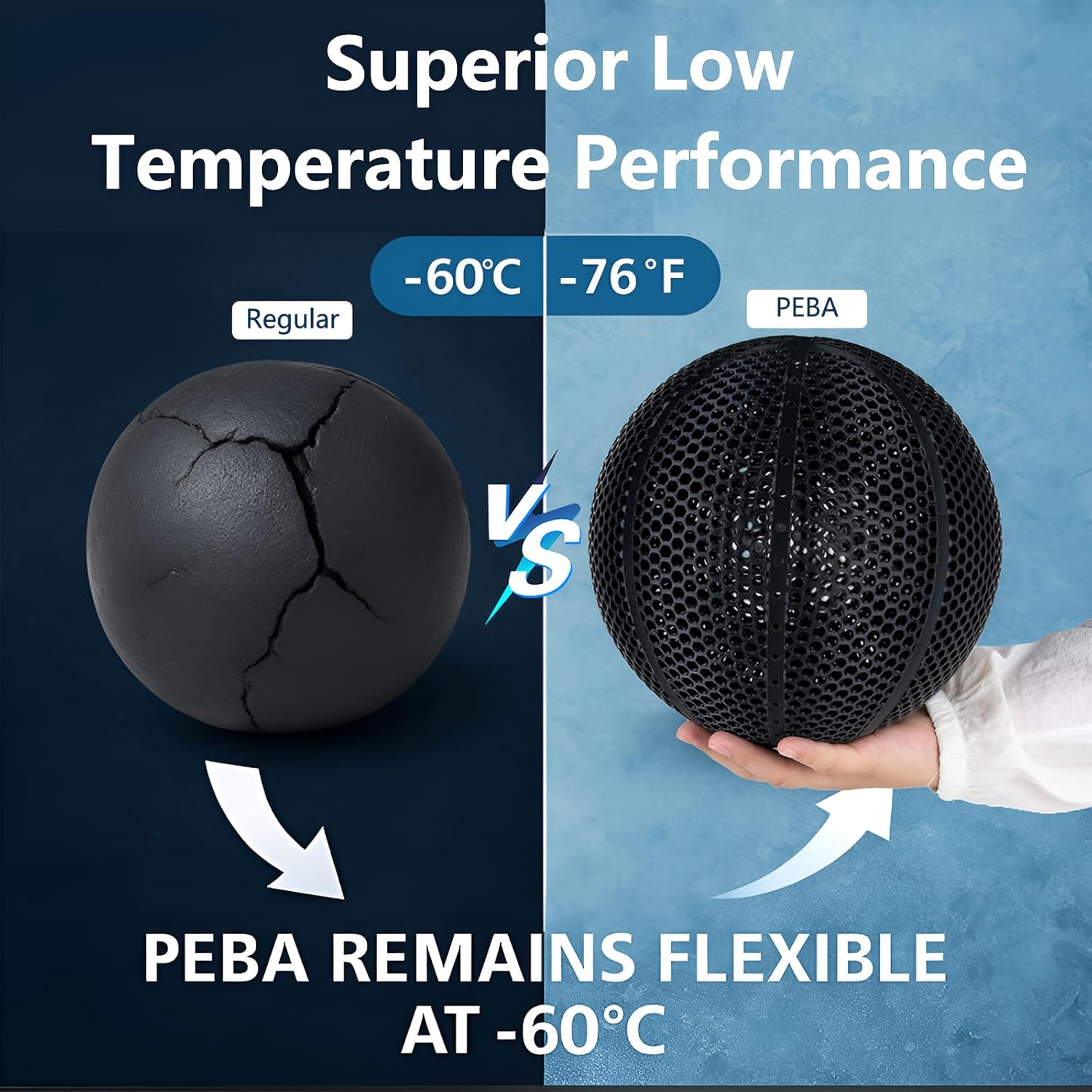 Fibreheart Rebound PEBA 95A Black Elastic filament (Surface graininess version)