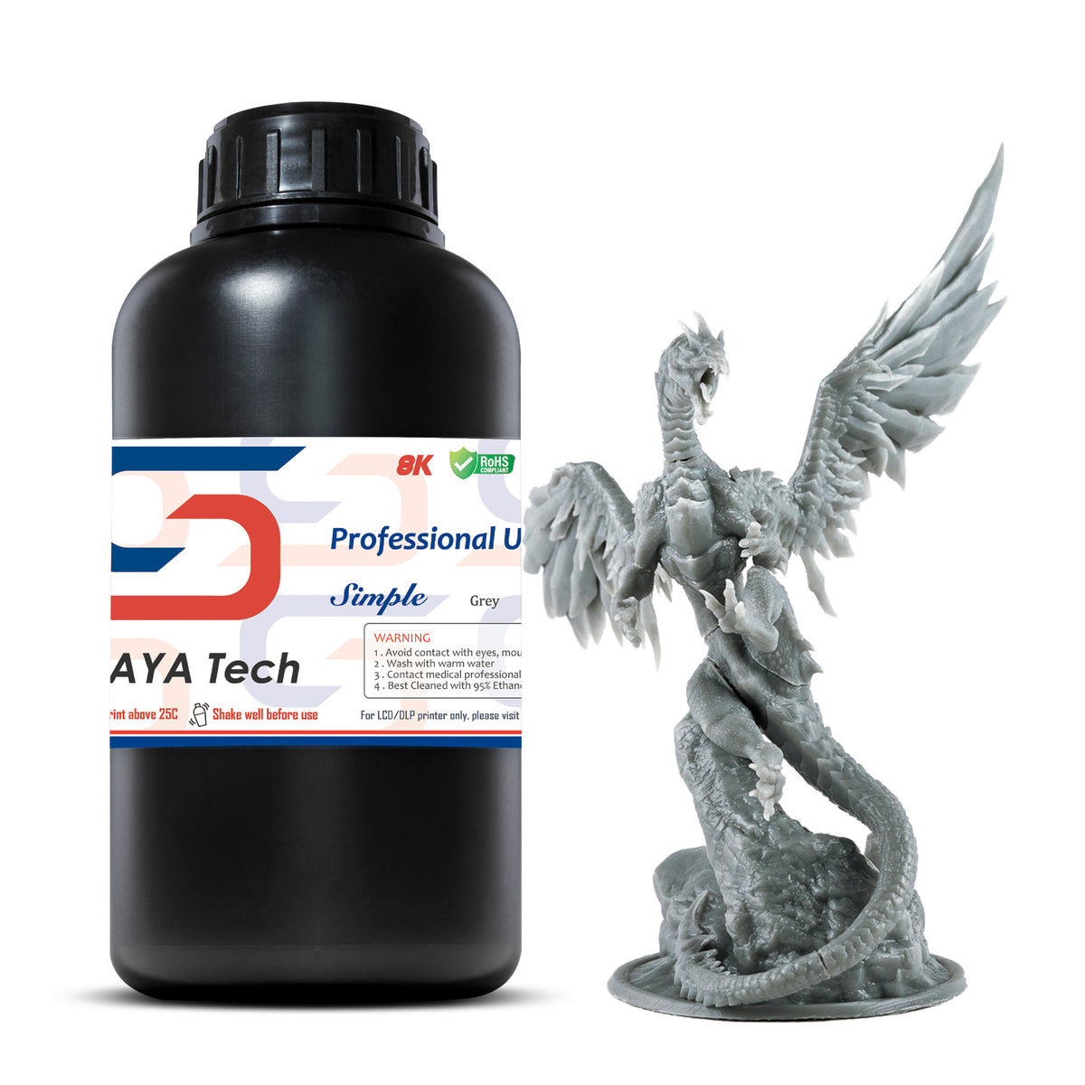 Siraya Tech Simple water washable resin printed dragon model