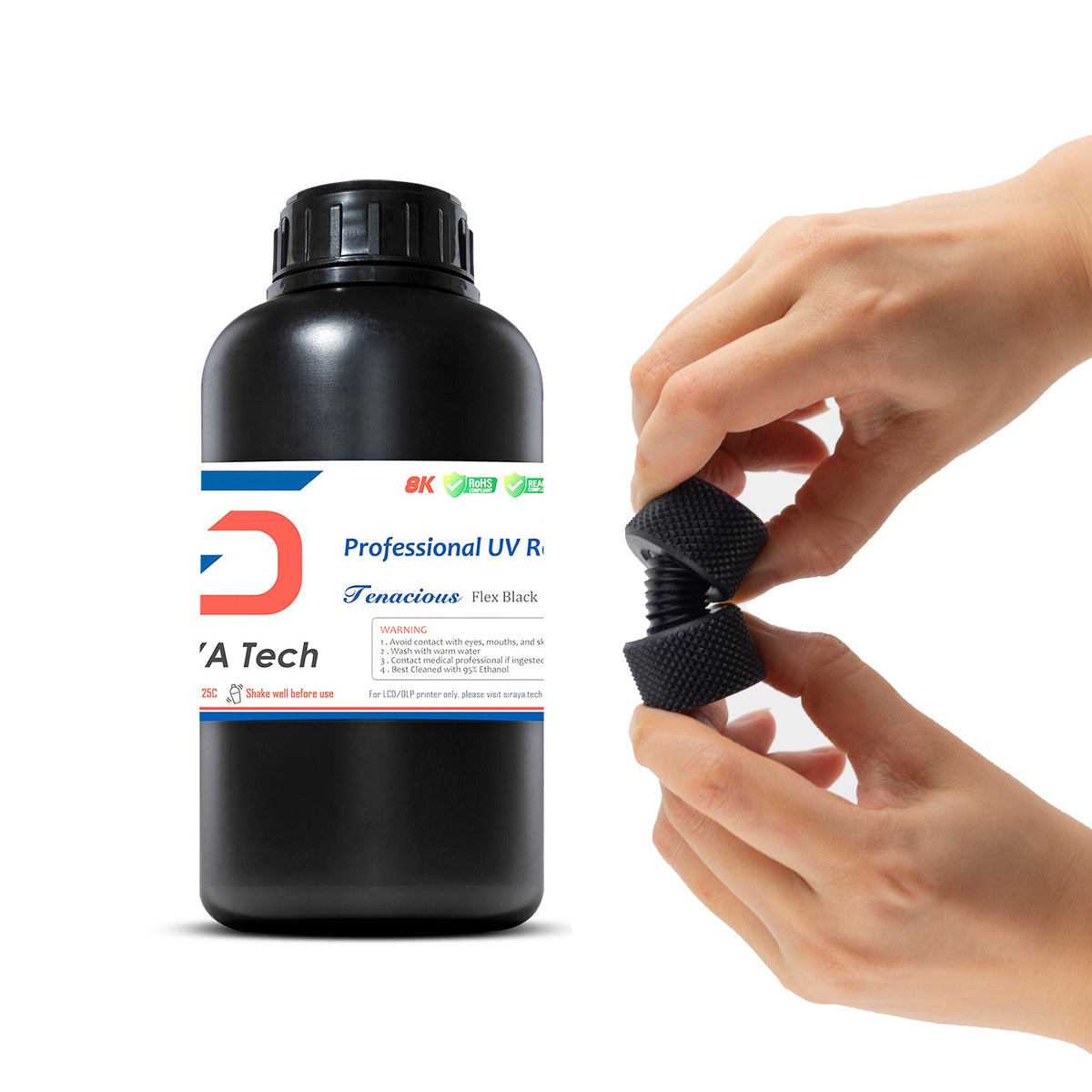 Tenacious Flex Black- 70A Flexible Resin