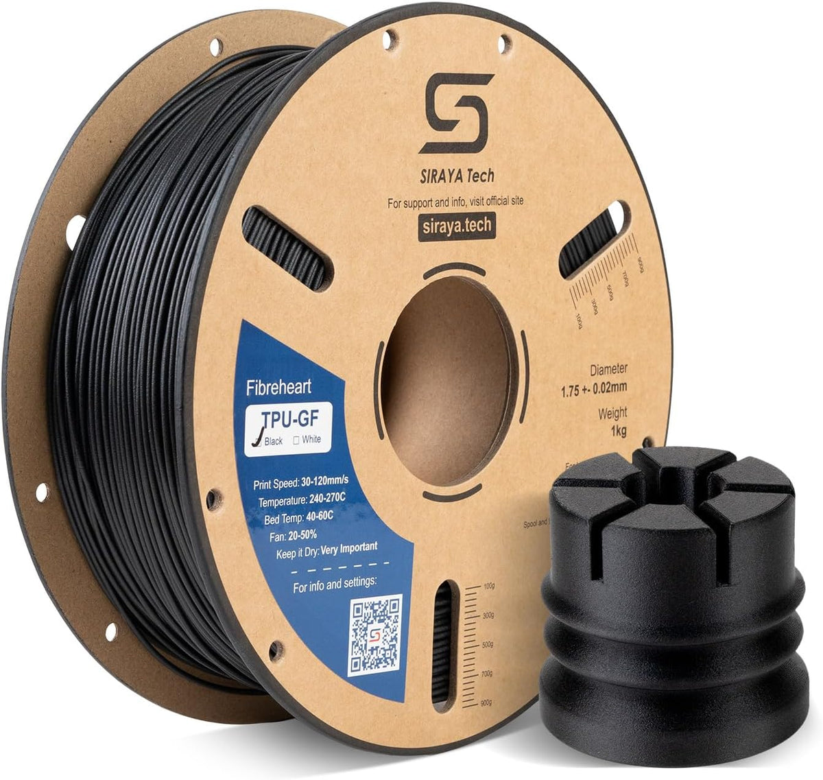 Siraya Tech Fibreheart TPU-GF 15% Glass Fiber Filament
