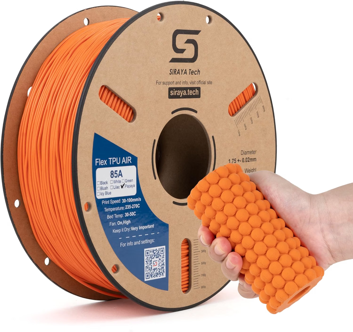 Siraya Tech Flex TPU Air 85A Papaya