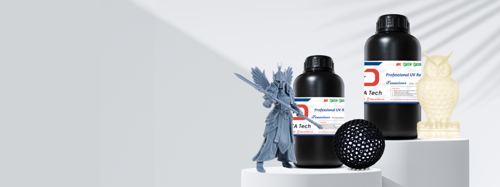 Why Choose Siraya Tech Flexible Resin - Tenacious?  · Can be used alone or mixed with other resins to enhance · Excellent impact resistance and impeccable flexibility · High polymer content improves toughness and durability