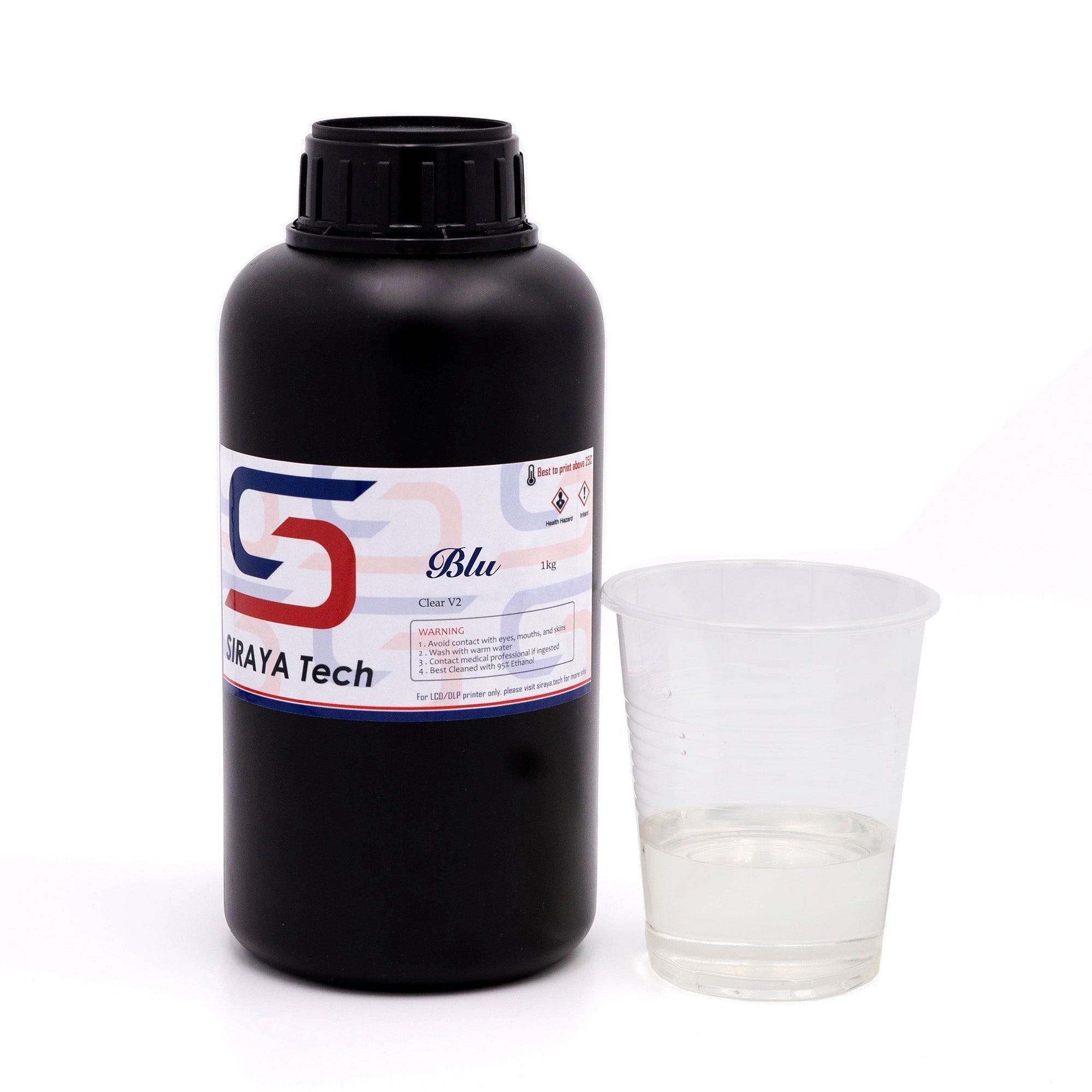 Tough Resin - Blu Clear V2 by Siraya Tech (0.5kg for US)