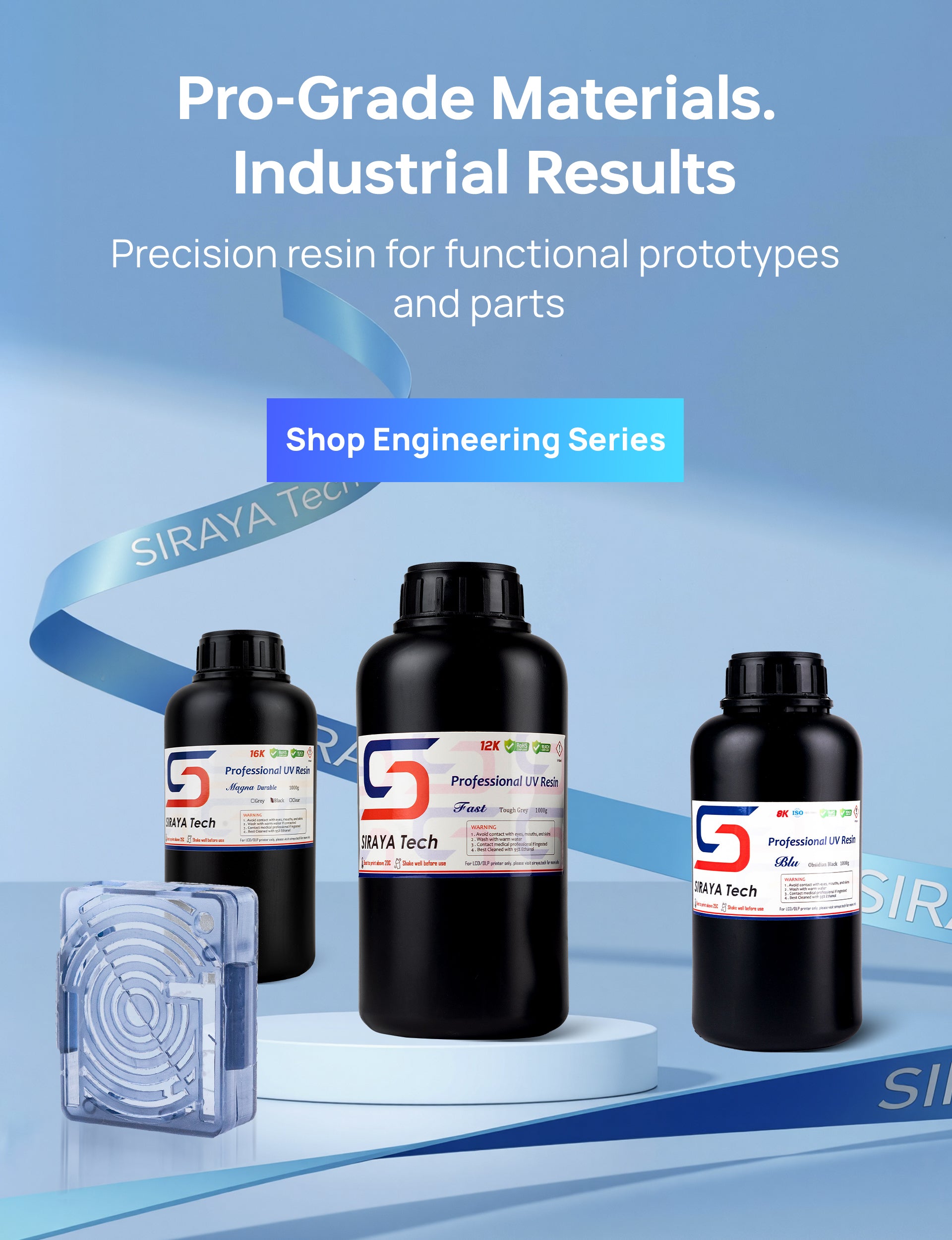 Siraya Tech 3D Printing UV Resin for Elegoo,Anycubic & SLA 3d Printer